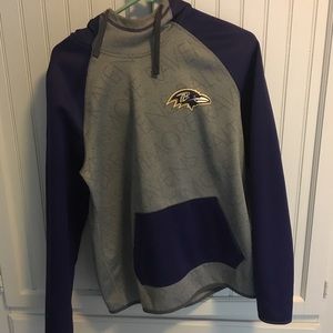 Nike Gray and Purple Hoodie